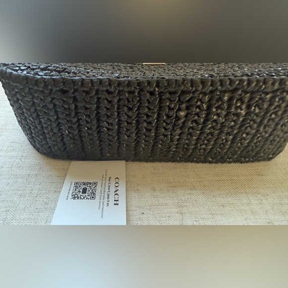 Coach Black Crochet Bag with Gold Chain - Picture 2 of 8